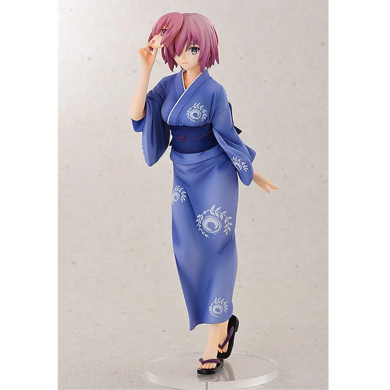 Anime Fate Grand Order Saber and Joan of Arc and Mash Kyrielight kimono version Action Figure Model Toy 20cm
