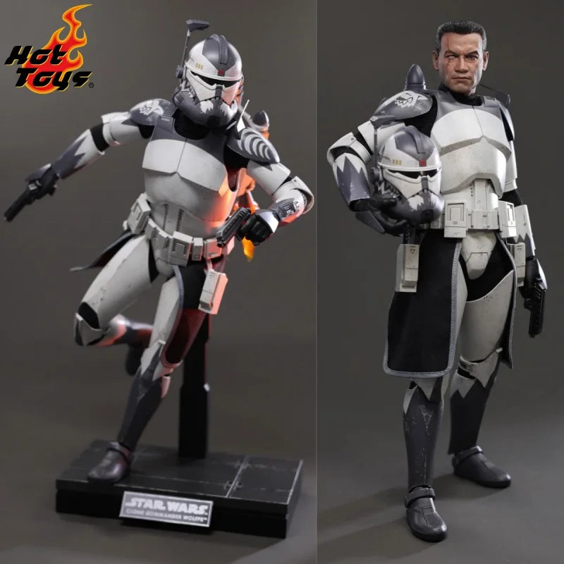 In Stock Original HOTTOYS HT 1/6 TMS141 Star Wars The Clone Wars Commander Wolffe Action Figures 12inch Collectible Model Toy