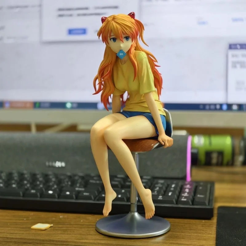 New Anime Neon Genesis Action Figure Model Asuka Langley Soryu Desktop Decor Gk Statue Dolls Figures Collect Toy Gift