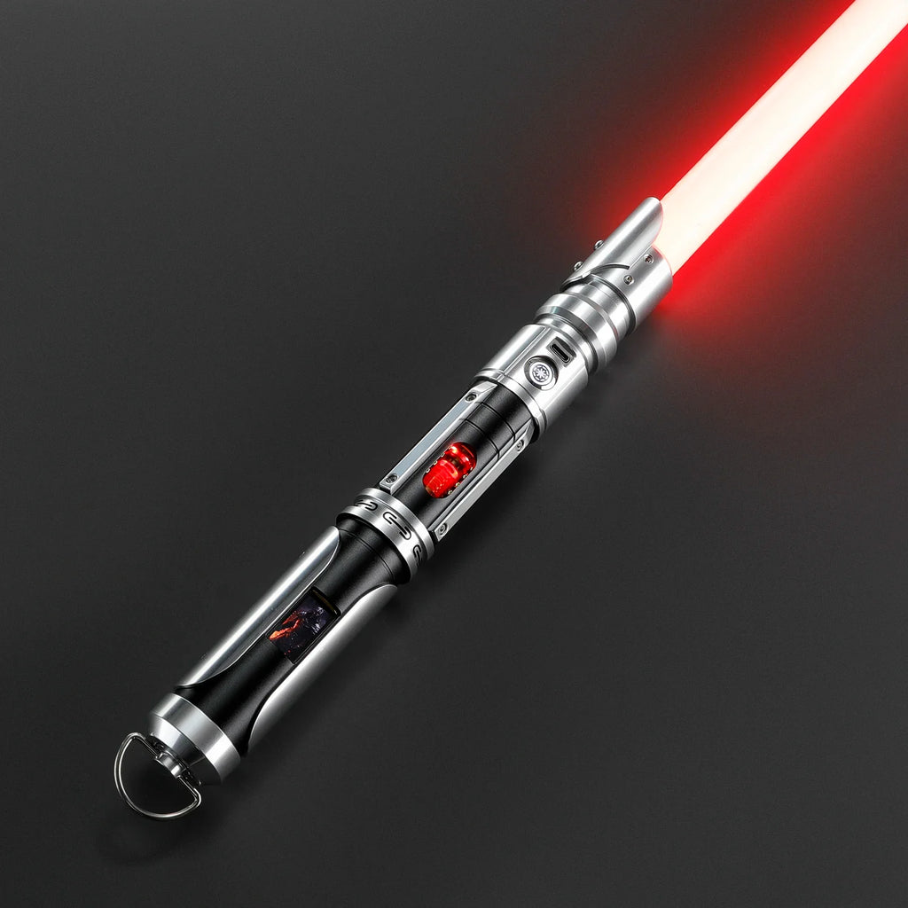 DamienSaber Force Heavy Dueling Light Saber Bluetooth Sensitive Smooth Swing Infinite Color Changing with 34 Sound Fonts