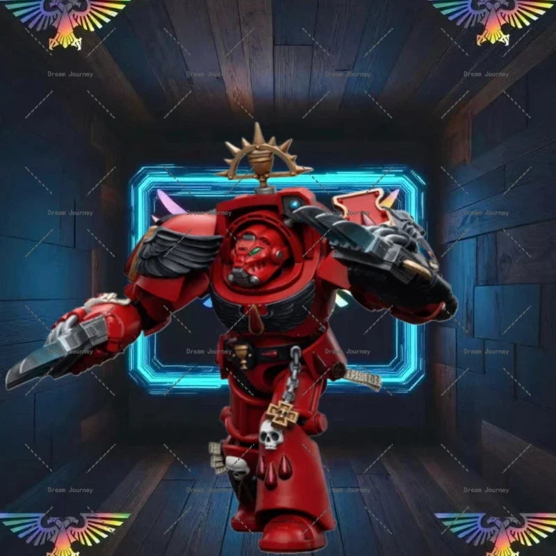 In stock Dark Source JOYTOY Warhammer 40k 1/18    Blood Angels Assault Terminators Brother Tyborel Action Doll Toy Collection