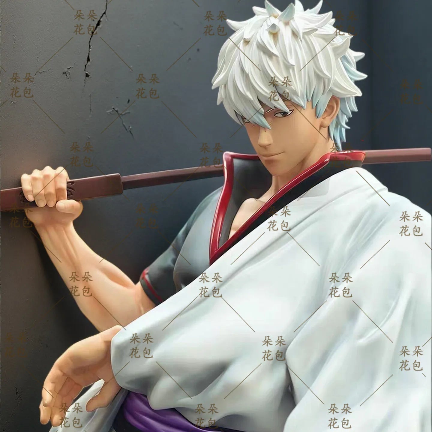 Anime Figure Gintama Sakata Gintoki 2.0 Upgraded Face Sculpture Gk Statue Desktop Decoration Trendy Toy Anime Gift