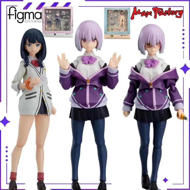 【 in Stock 】 Max Factory Original Figma # 460-DX SSSSSS-GRIDMAN Shinjo Akane DX Anime Mobile Doll Model Toy Gift Collection
