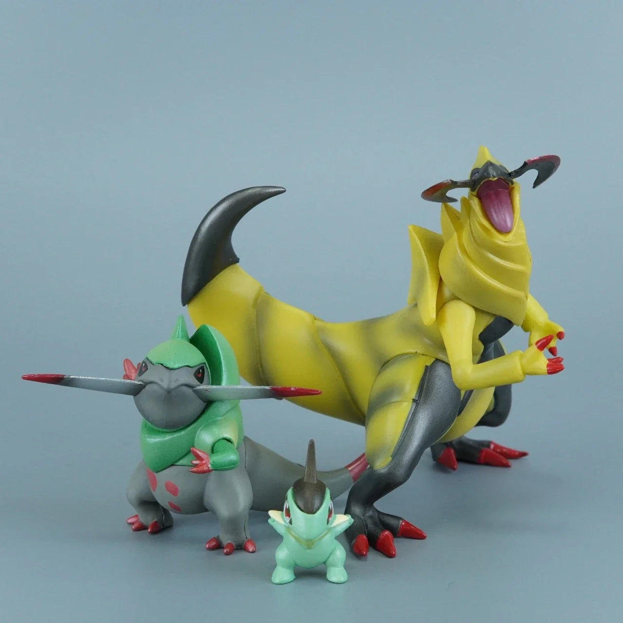 2-11cm Pokemon Anime Figure Axew Fraxure Haxorus Action Figures Pvc Statue Desktop Ornament Collection Model Toys Gifts