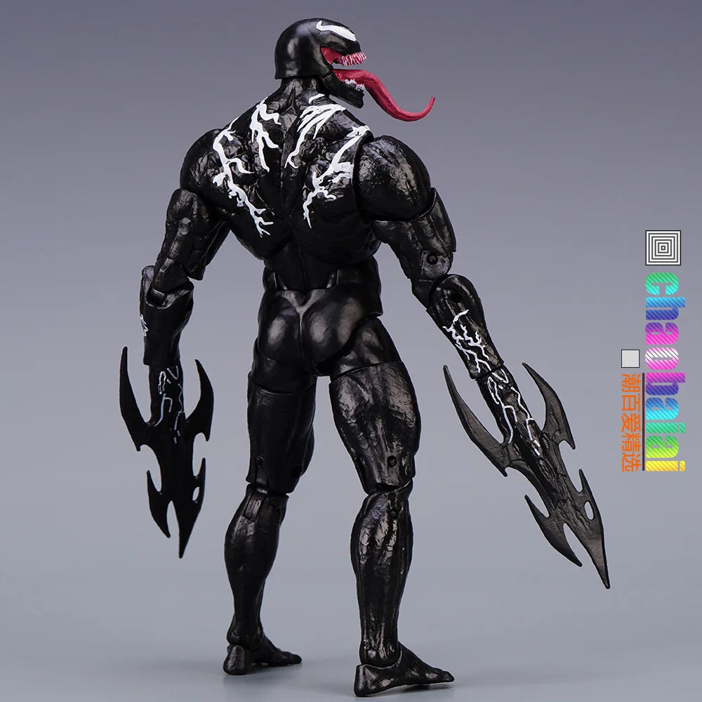 Venom Action Figure 7 Inch And Above Collectible Toy Model Highly Posable Superhero Spiderman Movie Character For Fans
