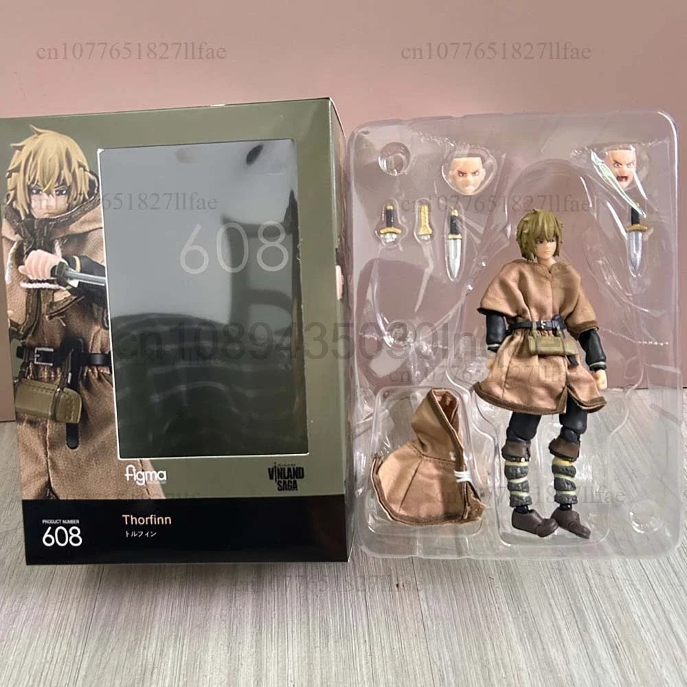 Figma 608 Thorfinn 14CM Vinland Saga Action Figure Model Toys Joint Movable Doll Birthday Present For Friends Room Ornament