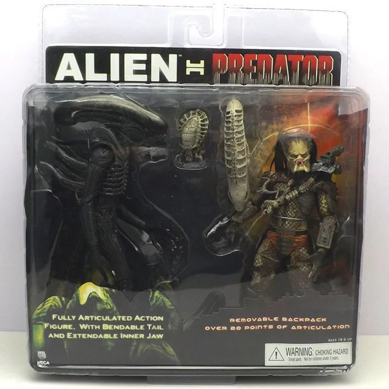 Spot Neca  Alien Vs Predator Double Couple Set 1979 Movie Version Movable Model Desktop Decoration Ornament Action Figures Gifts