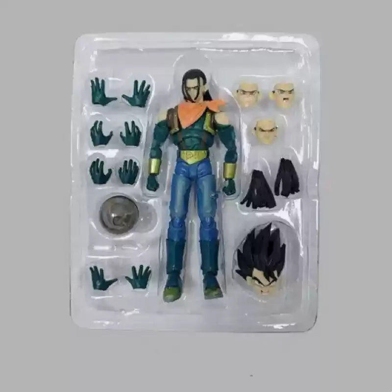 Bandai S.H.Figuarts Dragon Ball Figure Pvc Gt Super Android 17 Customization Toy Model Collection Action Figurine Gift