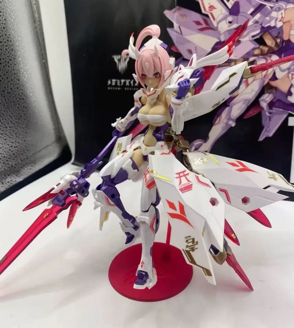 Original Kotobukiya Anime Action Figure MEGAMI DEVICE ASRA NINE-TAILS Assembly Model Kit Collection Toy Gift For Children