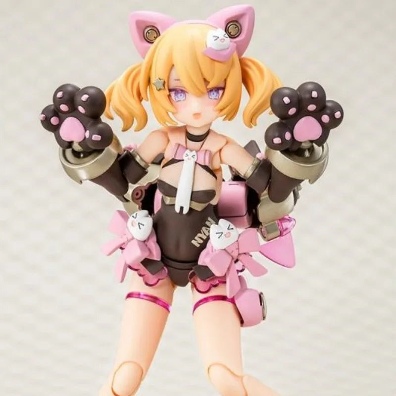 KOTOBUKIYA Original MEGAMI DEVICE Anime Figure PUNI MOFU KURO MAO Figure Model Collection Toy Gift