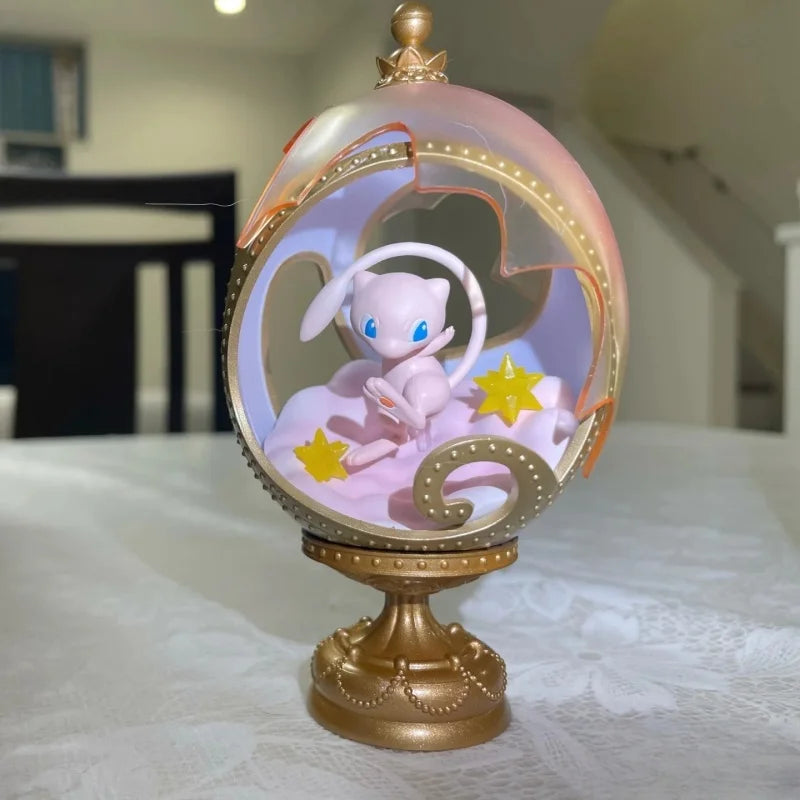 Re-Ment Pokemon Figures Ovaltique Collection Pikachu Gardevoir Dragonite Roserade Mimikyu Mew Pvc Model Gift Toy