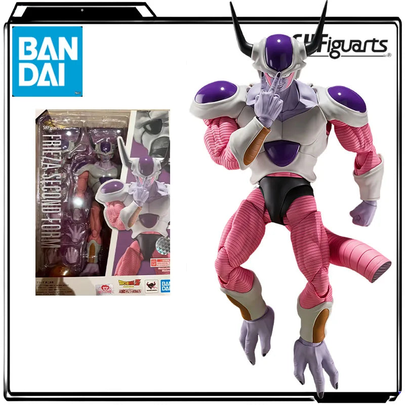 Bandai Genuine S.H.Figuarts Anime FigureDragon Ball Z Frieza Second Form & Frieza Third Form Action Figure Toys for Boys Kids