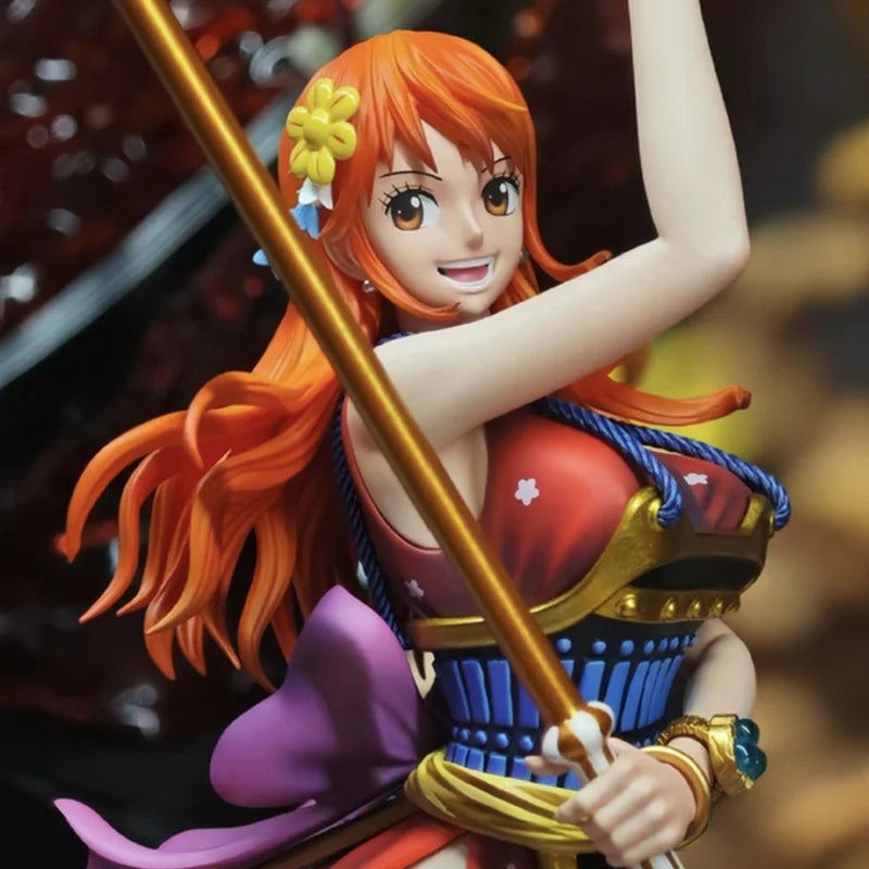 New 30cm Lx Studio One Piece Nami Figures Ghost Island Samurai Pvc Anime Figure Statue Collection Model Ornament Toys And Gifts