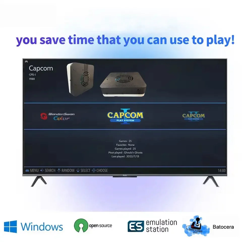 New Super Game Console X3 500G HDD 70000+Games I3-3110M For Wii PS2 N64 PSP GameCube N64 Plug and Play on TV Wireless handle
