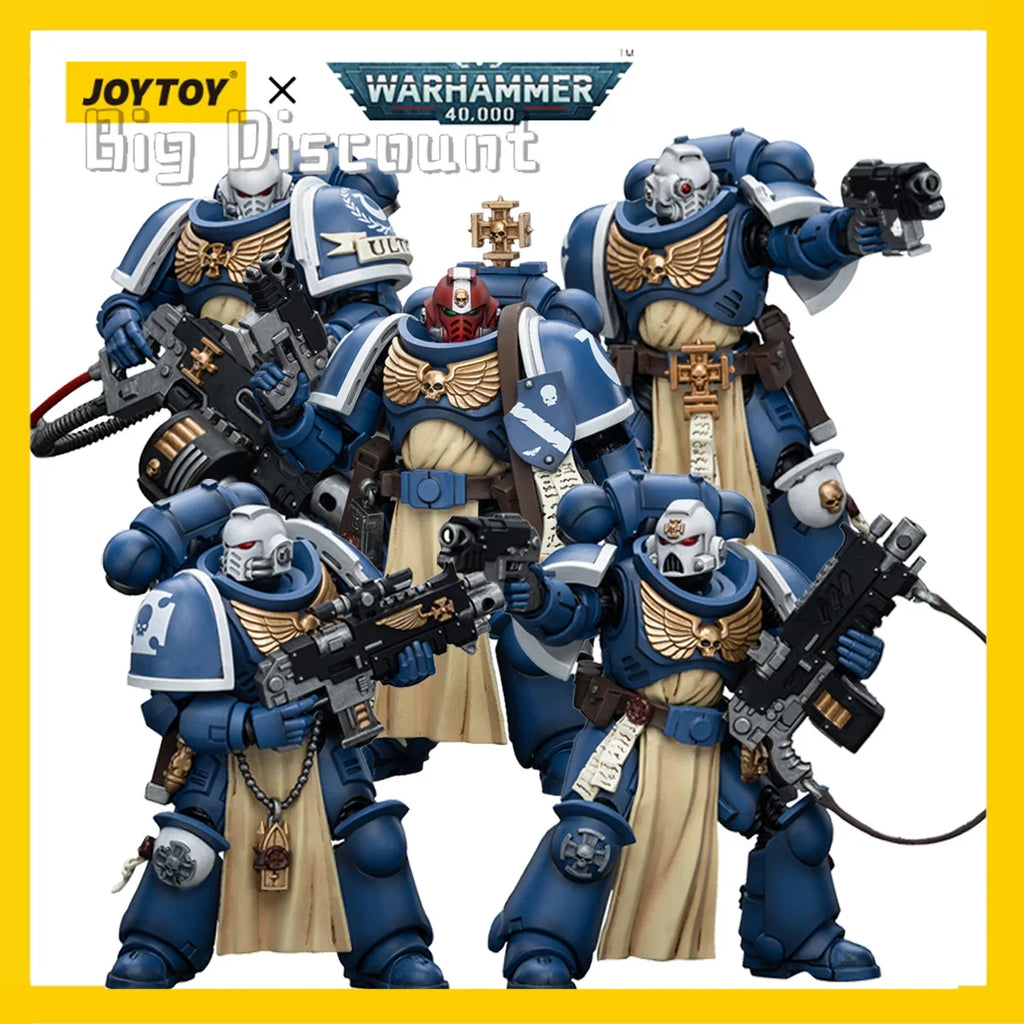 [IN STOCK]  JOYTOY Warhammer 40K 1/18  Action Figure Ultramarines Sternguard Veteran 5PCS Model Toy Gift