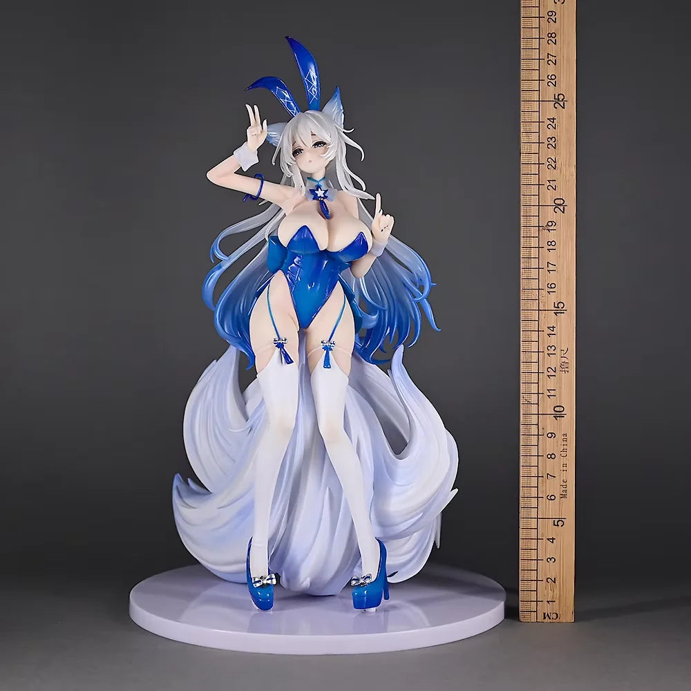 New 24cm Azur Lane Figure Shinano Anime Fox Girl Pvc Action Figure Toy Game Azur Lane Statue Adult Collectible Model Doll Gifts