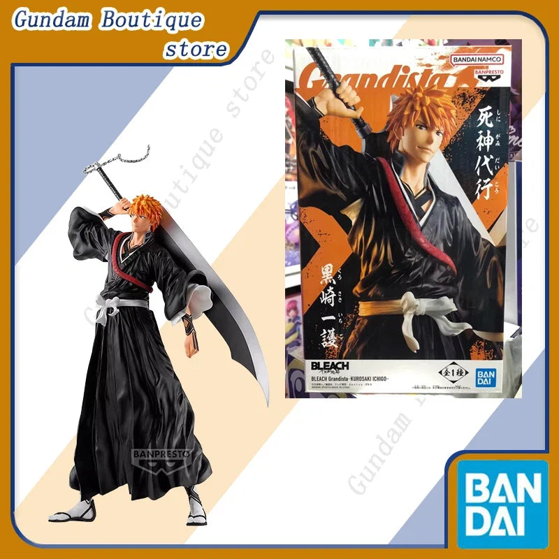Bandai Genuine BANPRESTO Grandista BLEACH Kurosaki Ichigo Anime Action Figure Collectible Model Toys Ornaments Gift Children Kid