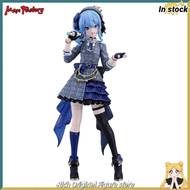 【In Stock】Original Max Factory Figma # 642 Hololive  Hoshimachi Suisei Anime 1/12 Action Figure Model Toy Ornament