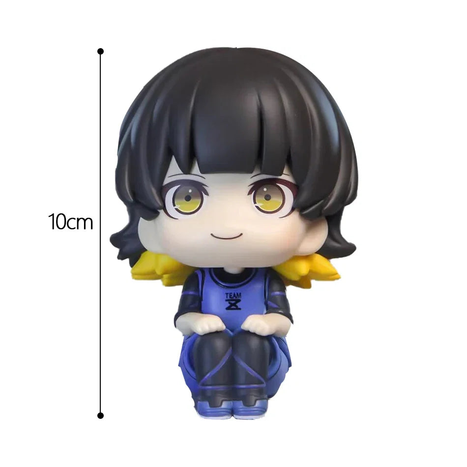 BLUE LOCK Action Figures Isagi Yoichi Bachira Meguru Anime Figure Kawaii Q Version Figurine Model Kids Toys Doll Gifts