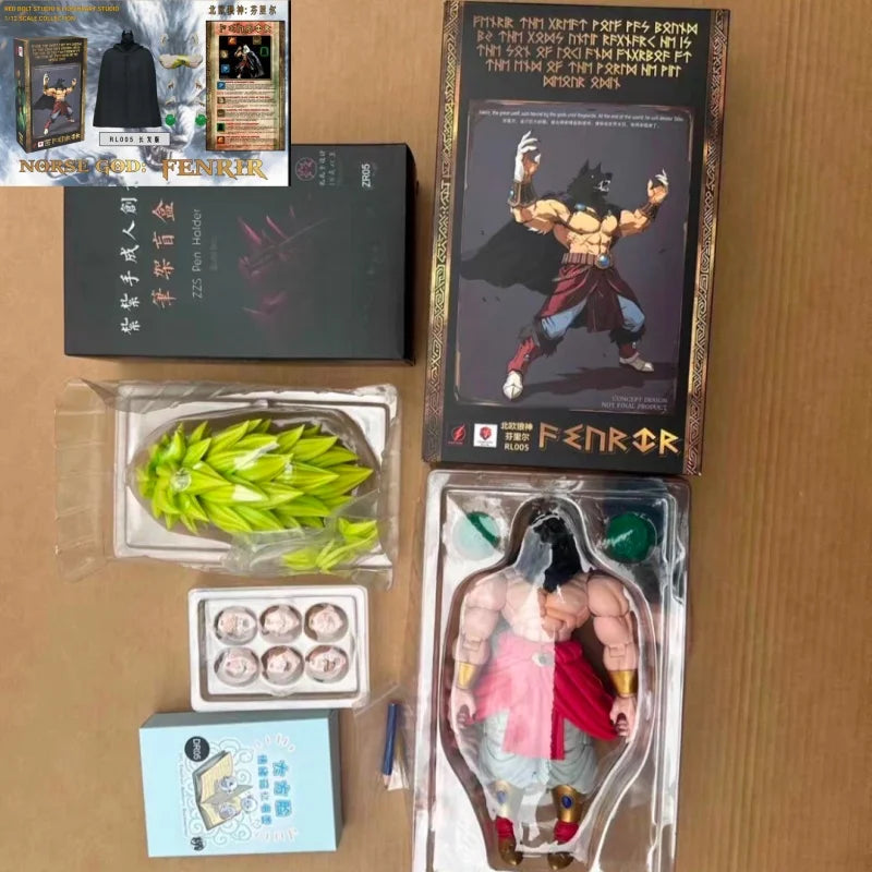 Original Beast Deities Kong Studio Shf Dragon Ball Broli Super Saiyan Norse Gods Fenrir Rl003 Rl004 Rl005 Action Figure Model