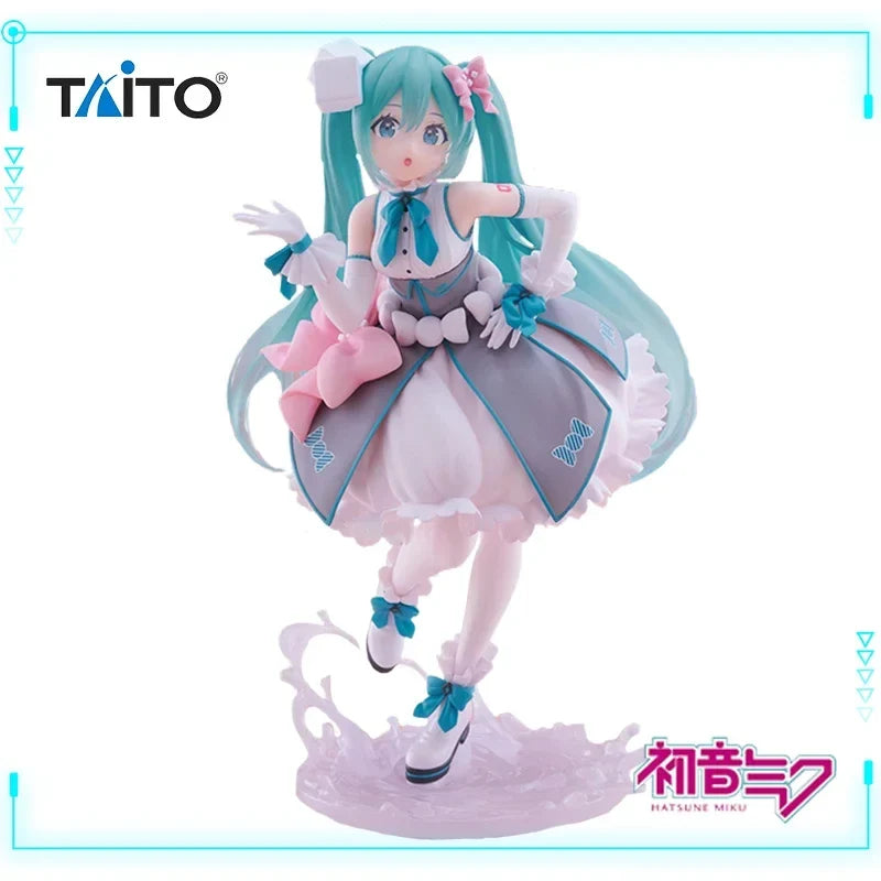 Taito Original Genuine Vocaloid Singer Hatsune Miku 39 No Hi Kinen Kuji 2nd Season B Prize Melty Sugar Ver 18cm Model Toy Figure