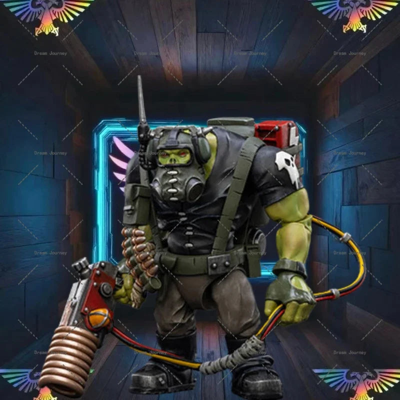 In stock  JOYTOY Warhammer 40k 1/18  Ork Kommandos Comms Boy Wagzuk  Action Doll Toy Collection