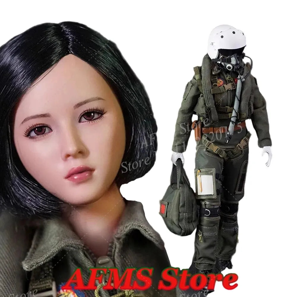 FLAGSET FS-73006 1/6 Scale Sammelfigur Chinesische Heldin Pilotin Puppe Komplettset 12'' Frauen Soldaten Actionfiguren Spielzeug