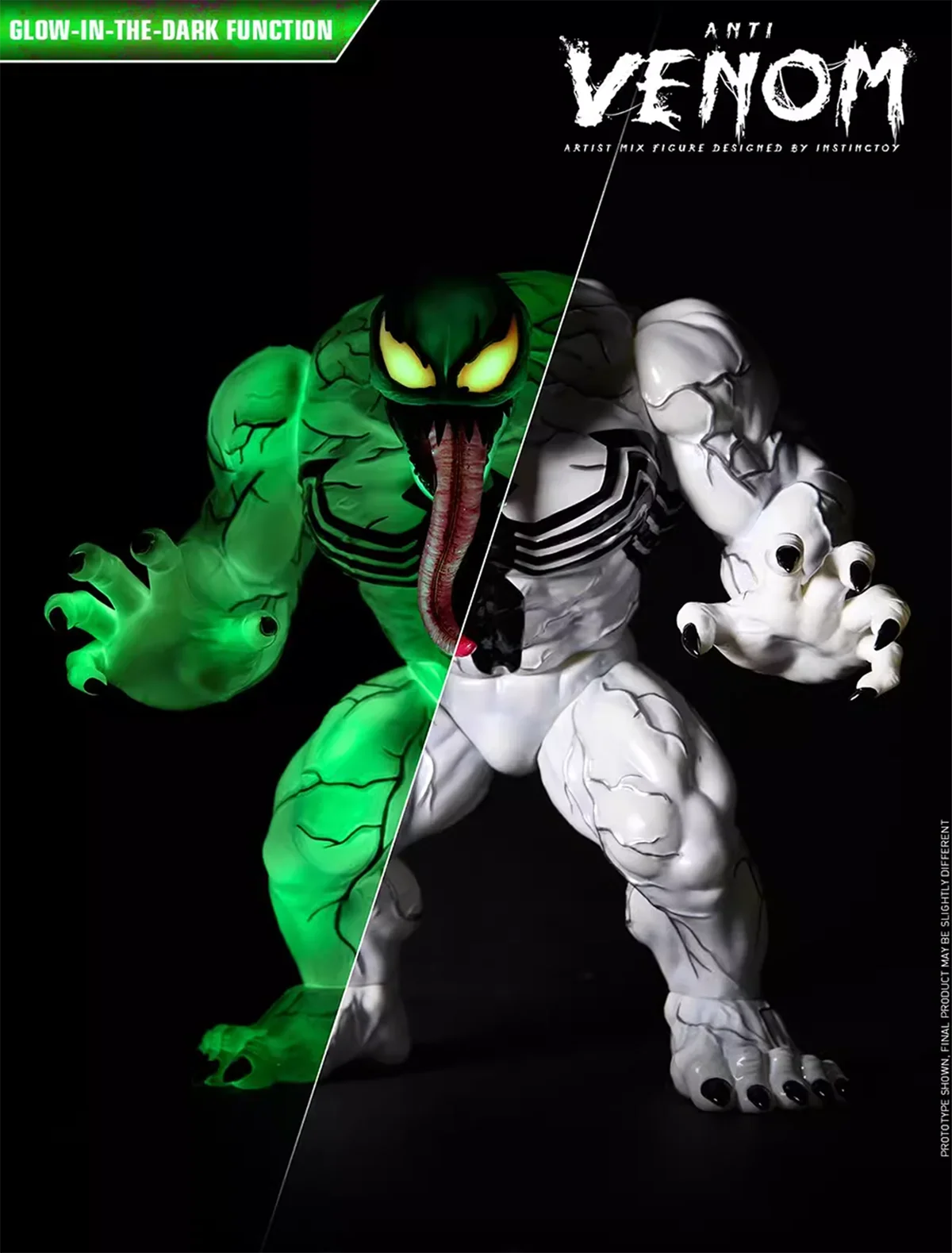 HotToys 1/6 Anti-Venom Luminous Anniversary Limited White Venom Anti-venom AMC033 Action Figure Model Collection Ornament Gift
