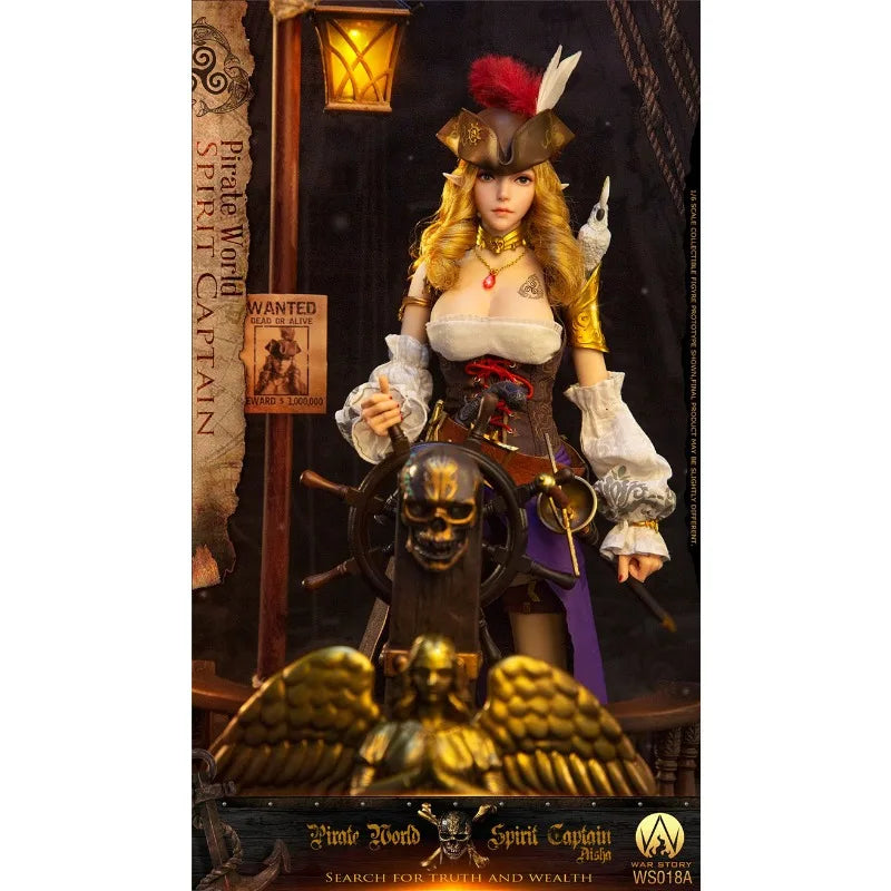 WAR STORY TOYS Original WS018 Elf Captain - Elsa Pirate Ship Light Platform Mobile Doll Model Handmade Toy Gift Collection Spot