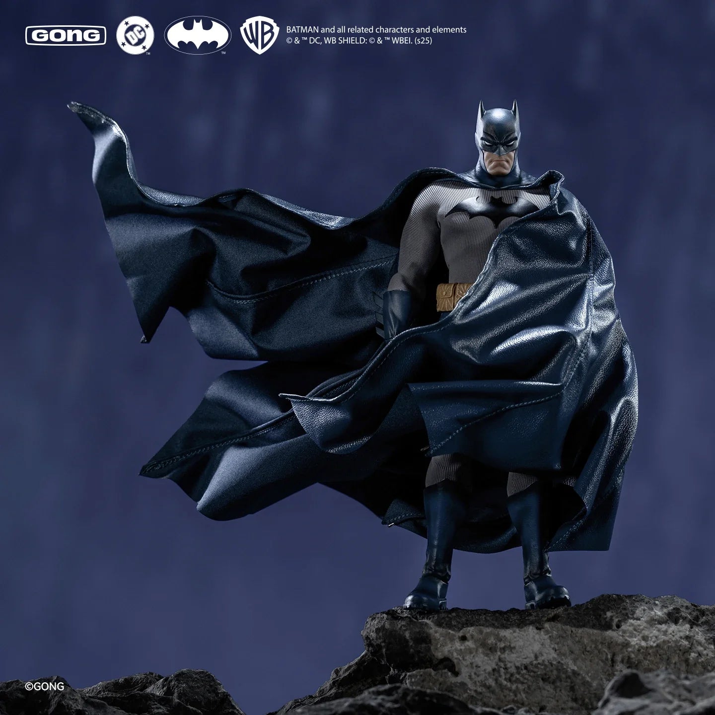 Original Gong Hush Batman Action Figure Batman Cloth Made Anime Figures Tailored Fabric Suit 1/12 Collectible Movable Toy Gift