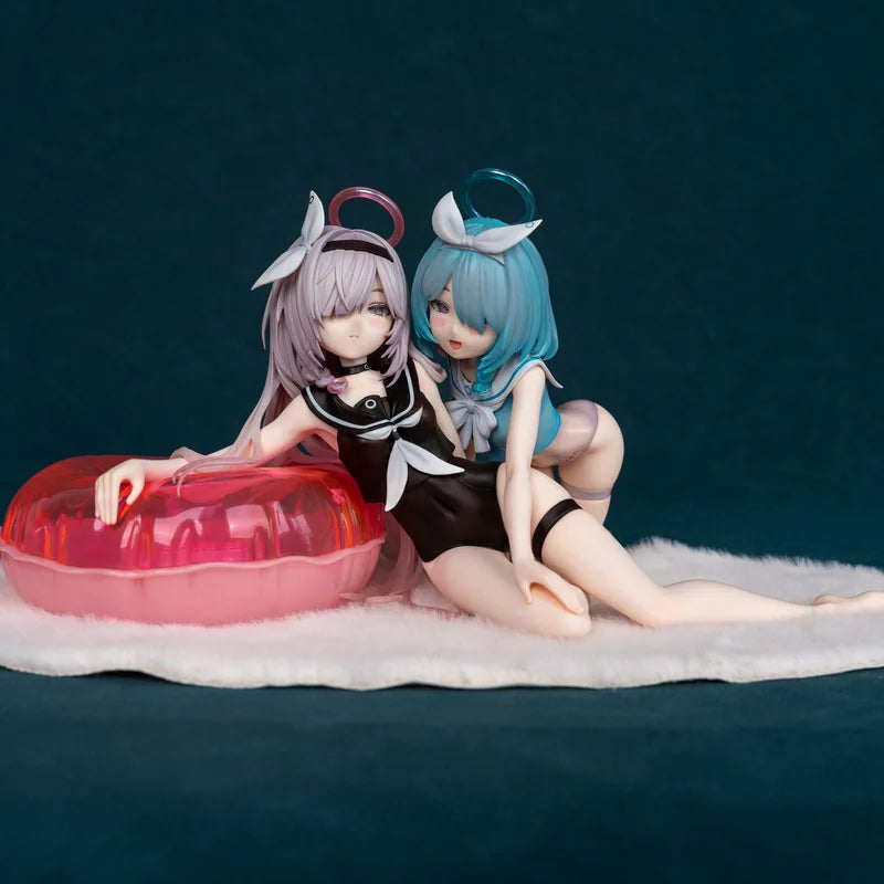 12cm Blue Archive Plana & Arona Swimsuit Ver. Game Girl ABS Figure Model Statue Fans Collection Desktop Decoration Ornament Toys