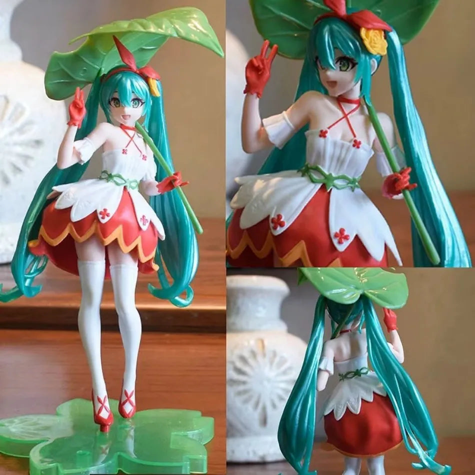 New Hatsune Miku Anime Figure Wonderland PVC Model Action Toy Thumbelina Ver. Desktop Decoration Dolls Ornaments Collection Gift