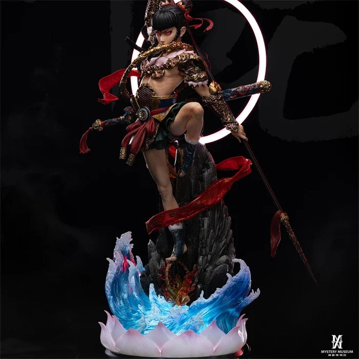Pre-sale Kaitian Studio Mythology Series Nezha: Lotus Rebirth Full-Figure Statue Collectible Sculpture Display Piece Action
