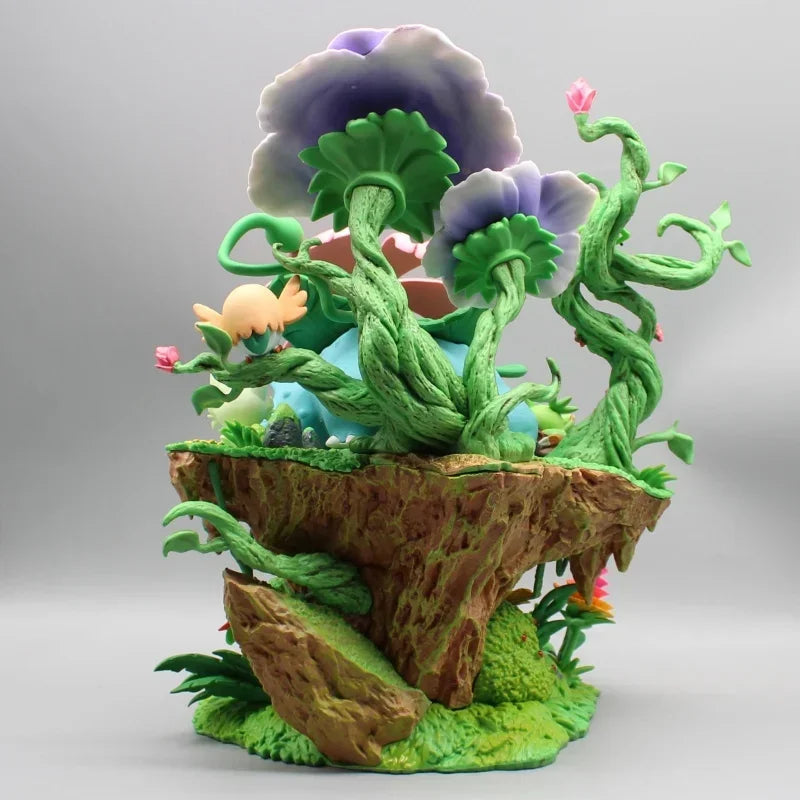 31cm Pokemon Action Figure Forest Wonderful Frog Flower Gk Pokemon Large Hand Model Animation Ornaments Holiday Children Gift