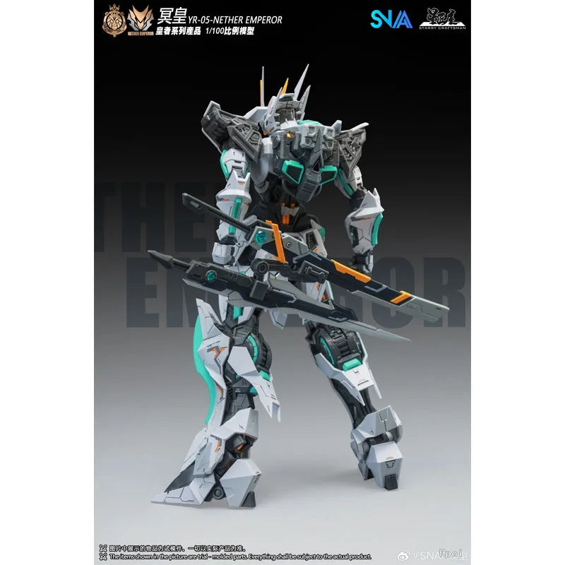 SNAA Original In Stock Model Kit 1/100 YR-05 Nether Emperor A.P Anime Action Figure Assembly Model Toys for Boys Christmas Gifts