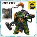 JOYTOY Genuine JOYTOY X Warhammer 40K Series Captain Adrax Agaton of The Astat Fire Lizard Company 1/18 Movable Model Boy's Gift