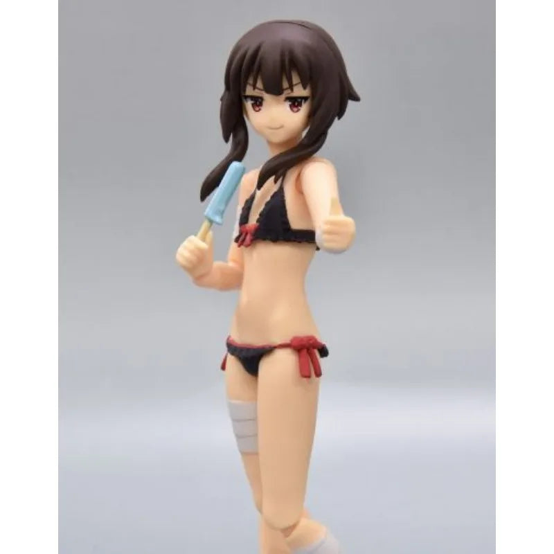 Max Factory Figma EX-056 Megumin - Swimsuit Ver., 125mm Movable Doll, PVC/ABS Material, All-Ages Action Figurine for Collectors