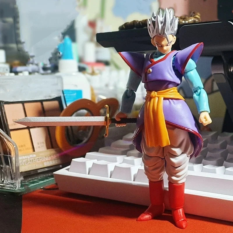 15cm Dragon Ball Anime Figures Kaioshin Son Gohan Action Figure Supreme Kai God Of Creation Shf Pvc Model Desktop Decoration