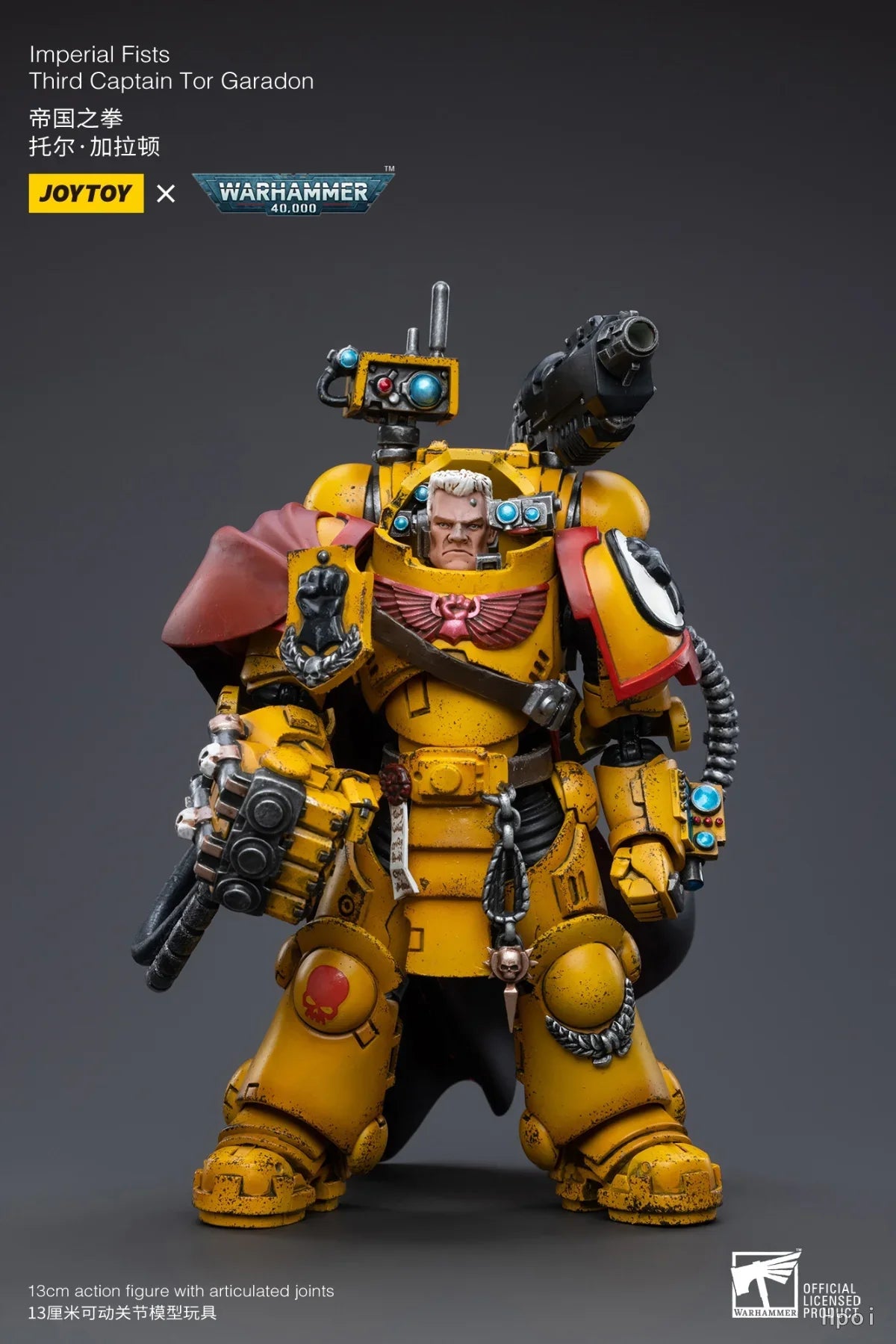 【FS】JOYTOY  Warhammer 40K  Scale 1/18 Action Figures Lmperial Fists Third Captain Tor Garadon  Models Toys Gifts