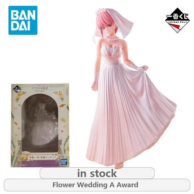 BANDAI Original Ichiban Kuji A Five Equal Bride Series Bride  Anime Not Movable Figure Statue Model Toys Ornaments Gifts Fo Boys