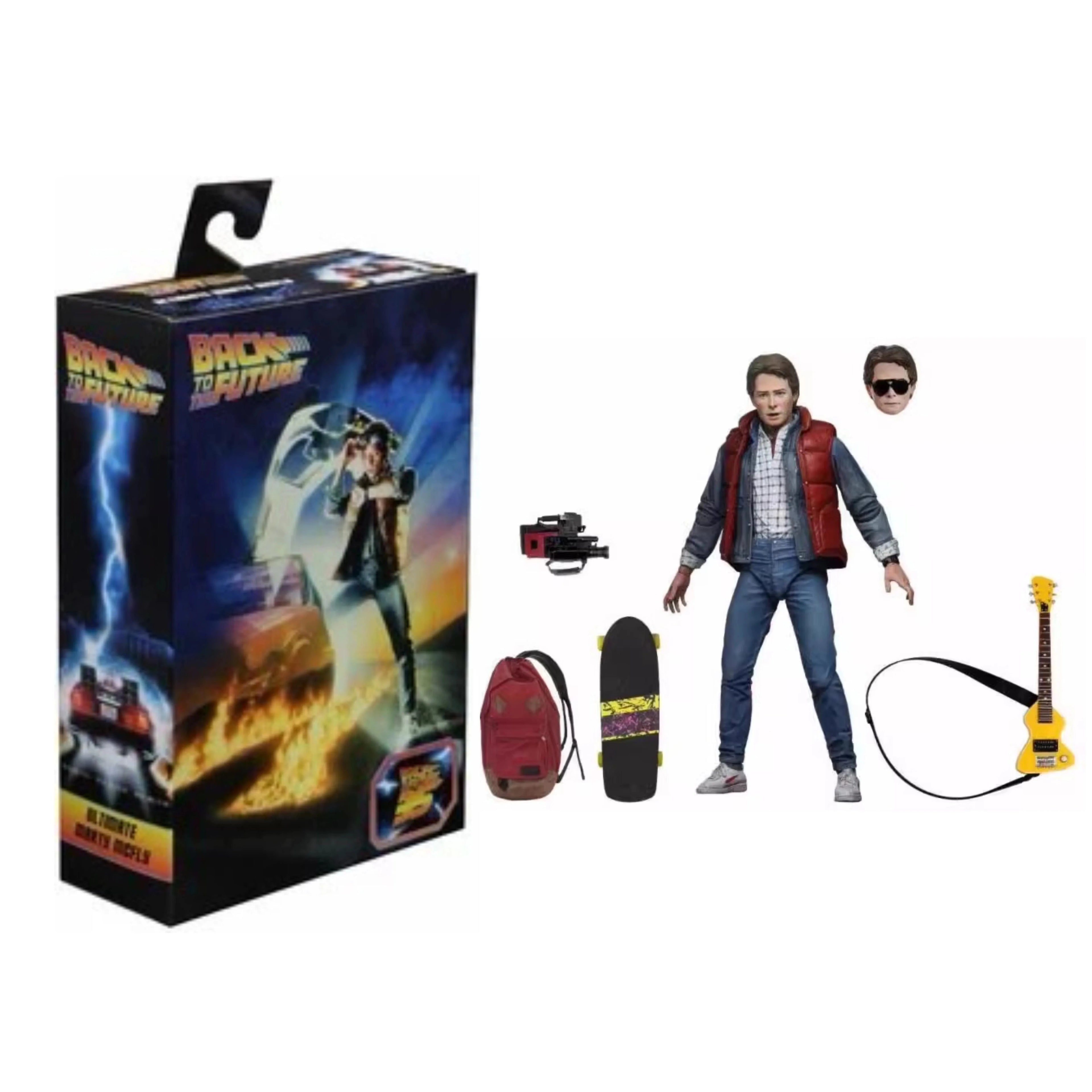 Original Neca Actionfigur Zeitreise Zurück in die Zukunft Dr. Emmett Brown Figuren Deluxe Edition Modellpuppe Weihnachtsgeschenke
