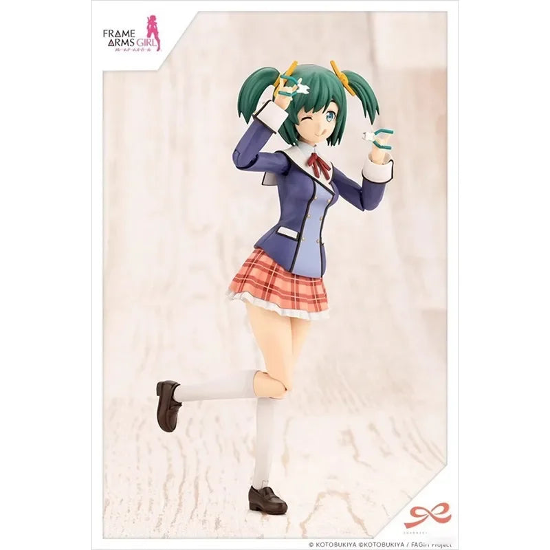 KOTOBUKIYA Original Anime Figure Frame Arms Girl Sousaishojoteien BUKIKO KOTOBUKI Winter Clothing Collectible Model