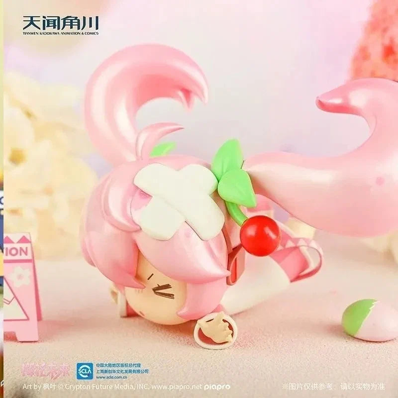 Hatsune Miku Animation Game Peripheral Toys Fall Over Q-Version Anime Figures Action Model Collection Kaito Meiko Lin Len Luka