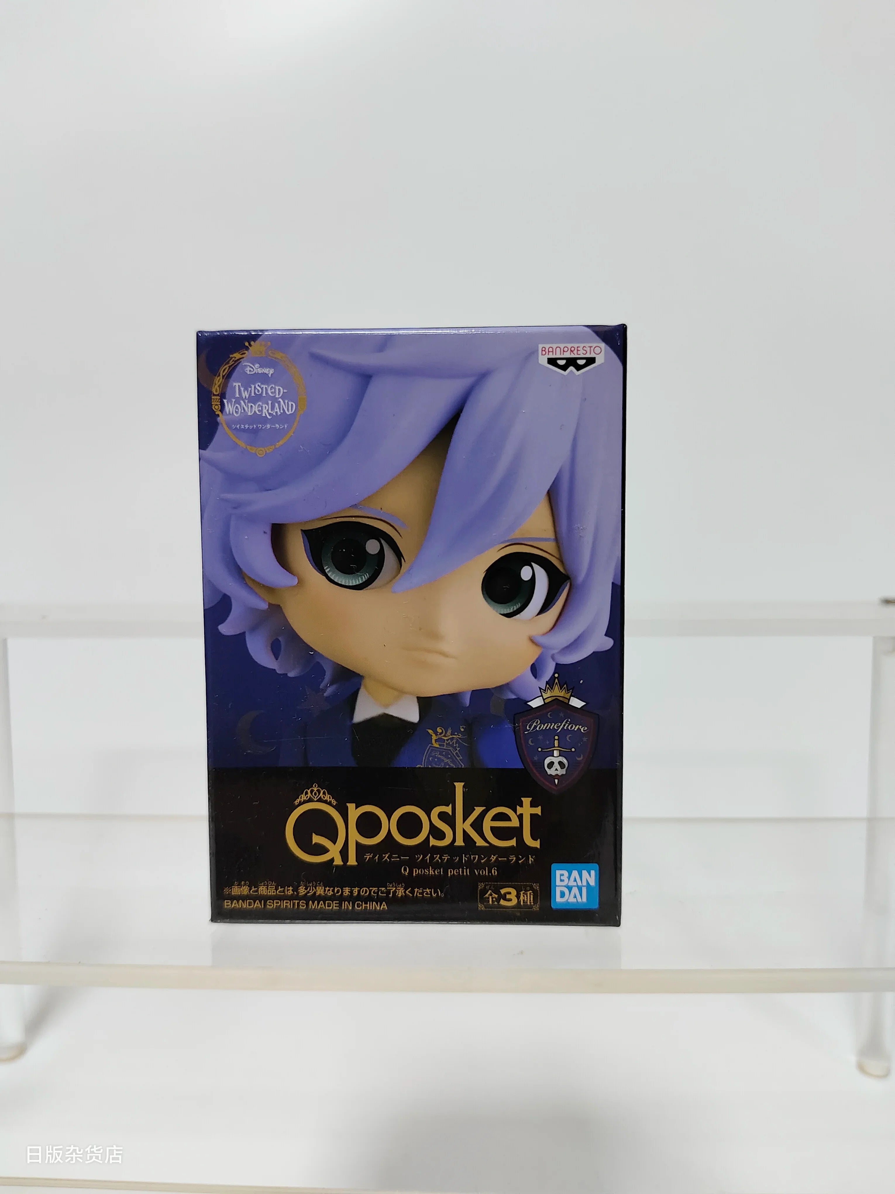 Genuine Bandai Q posket Series Disney Twisted Leona Jack Ruggie Wonderland Azul Ashengrotto Collectible Model Toys Gift