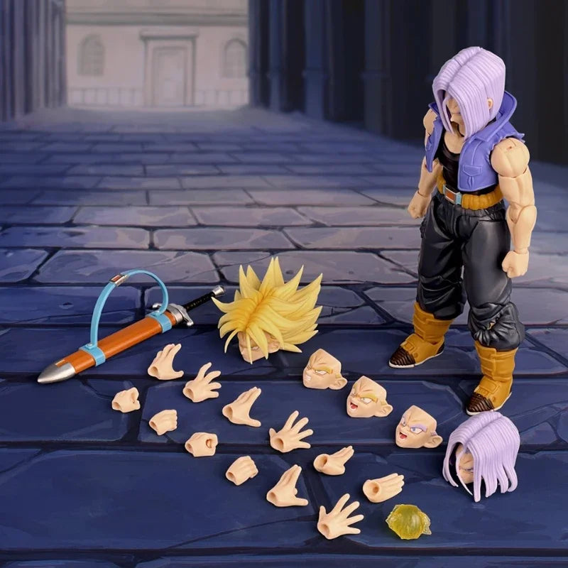 In Stock Demoniacal Fit Shf Dragon Ball Z Super Saiyan Action Figure Trunks The Boy From The Future Son of Tomorrow Model Toys