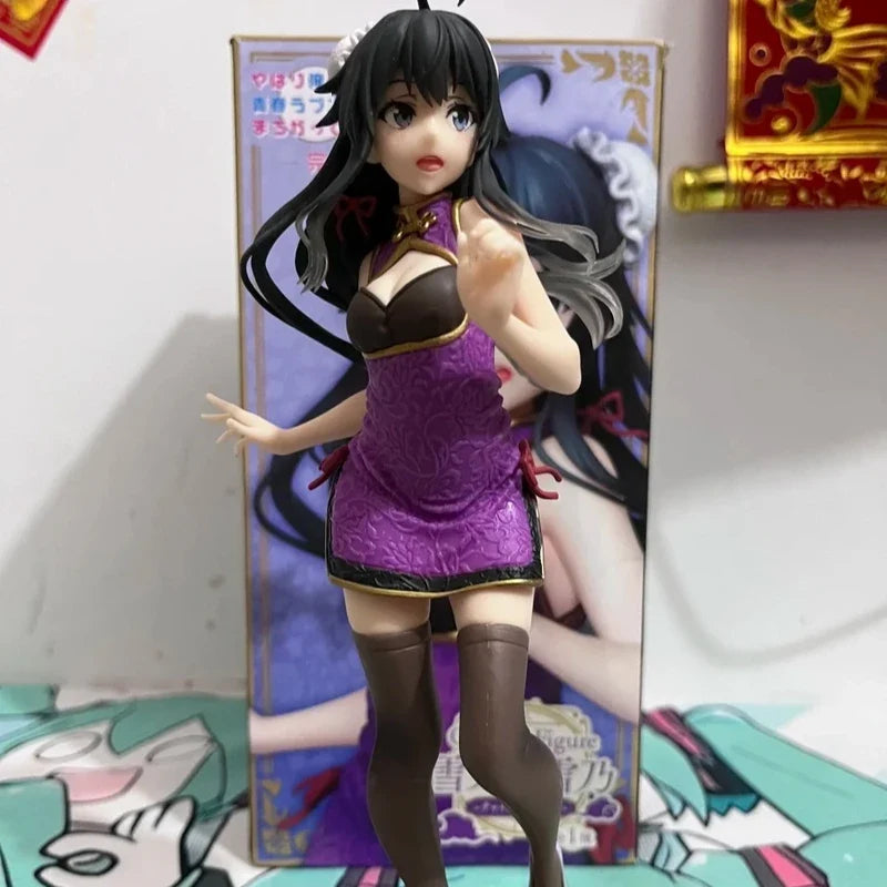 New 22cm Yukinoshita Yukino Funny Japan Anime Yukino Action Figure Toys My Teen Romantic Comedy Snafu Pvc Toy Collection Hot Toy