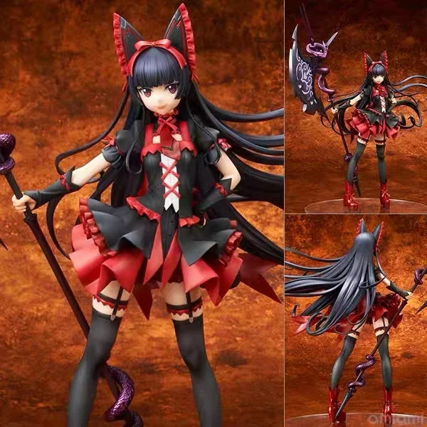100% Original: quesQ GATE Fantasy Self-Defense Force Lori McCurley 1/7 PVC anime action figure model collection limited gift