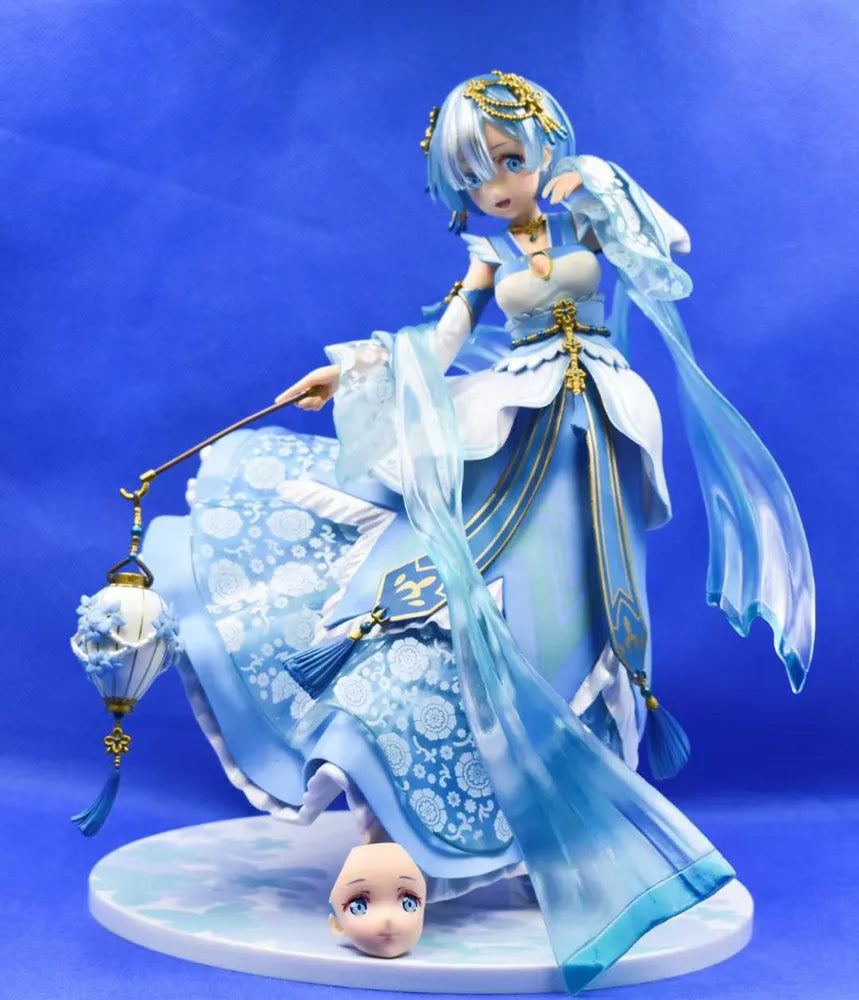 25cm Sexy Girl Figures Rem Hanfu Kawaii Girs Figura Sexys Rem Ornaments Collection RE Dolls Life in A Different World Toys Boys