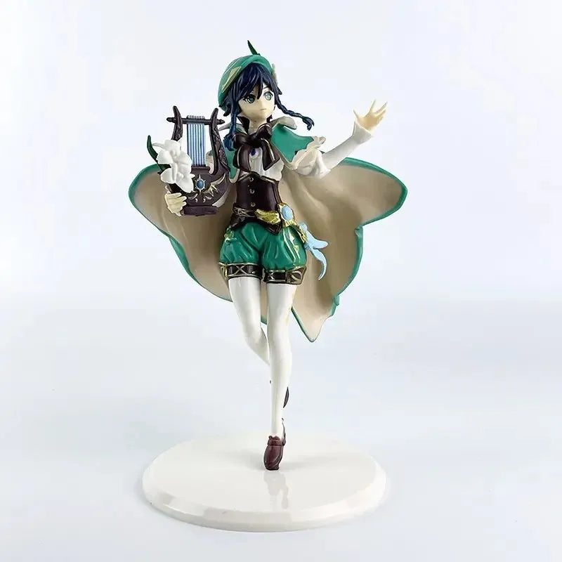 Anime Genshin Barbatos Figure Anemo Wind Statue Action Figures Genshin Impact Wendy Venti Figurine Collection PVC Model Toy Gift
