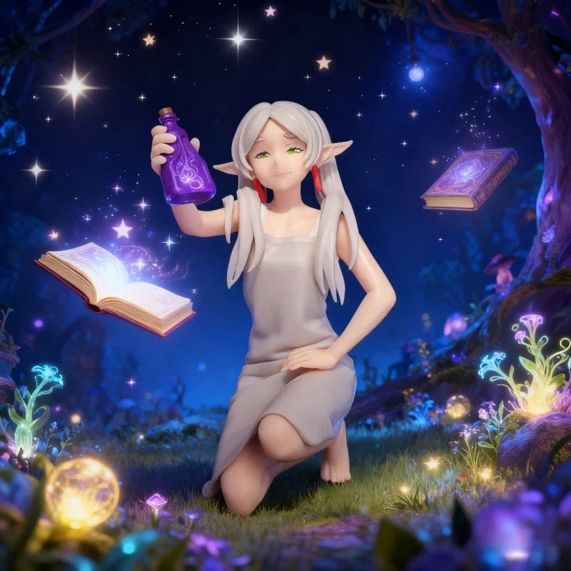 11cm Frieren: Beyond Journey's End Anime Figure Magic Potion Bottle Frieren Action Figure PVC Model Doll Toys Doll Collection